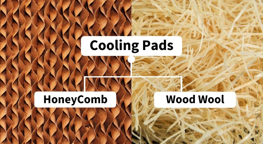 honeycomb Cooling vs Pads wood wool
